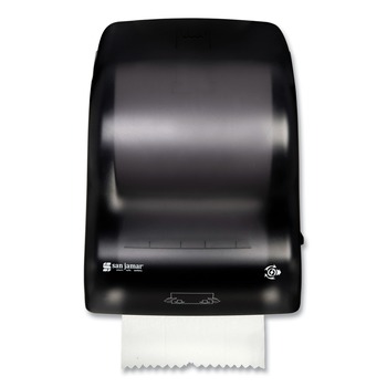 San Jamar 15.25 in. x 13 in. x 10.25 in. Simplicity Mechanical Roll Towel Dispenser - Black