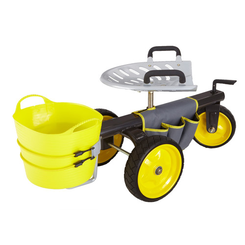 Gorilla Carts GCGRGS Rolling Garden Scooter