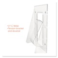 Office Furniture & Lighting | Deflecto 55601 Stand-Tall Wall-Mount 4.56 in. x 3.25 in. x 11.88 in. Leaflet Literature Rack - Clear image number 5