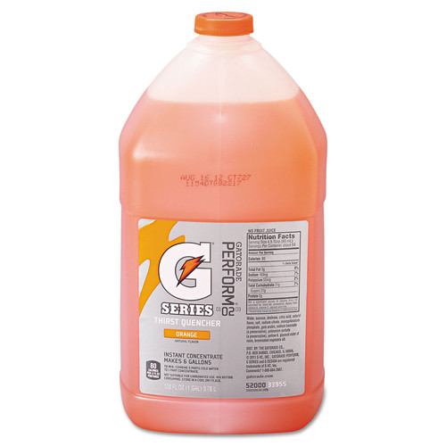 Beverages & Drink Mixes | Gatorade 03955 G Series 1 Gallon Jug Liquid Concentrate - Orange (Box of 4 Each) image number 0