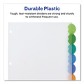 Office Jansan | Avery 11293 11.25 x 9.25 Insertable Style Edge Tab Plastic 1-Pocket Dividers - Translucent (8-Pieces/Set) image number 4