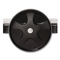 Dollies | Rubbermaid Commercial FG264600BLA 20.25 in. x 45 in. x 8 in. 300 lbs. Capacity 2-Container Tandem Dolly - Black image number 2