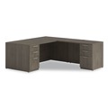 Office Desks & Workstations | Alera AE1NZK-UF3672S TOM 72 in. x 36 in. x 29 in. Seville Series Single Left Pedestal Desk - Walnut image number 5
