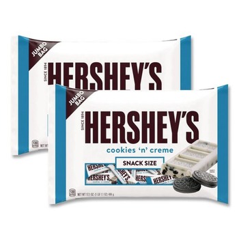 Green Rabbit 7061 17.1 oz. Bag Snack Size Bars - Cookies n Creme (2/Carton)