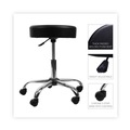  | Alera ALEUS4716 19.69 in. to 24.80 in. Seat Height Height Adjustable Backless Lab Stool - Black image number 6