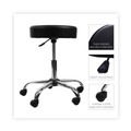 Office Jansan | Alera ALEUS4716 19.69 in. to 24.80 in. Seat Height Height Adjustable Backless Lab Stool - Black/Chrome image number 6