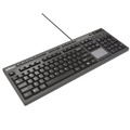 Office Electronics & Batteries | Adesso AKB-445UB CyberTouch Desktop Keyboard with Touchpad - Black image number 0