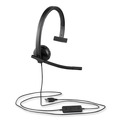 Office Electronics & Batteries | Logitech 981-000570 H570e Monaural Over The Head Wired Headset - Black image number 2