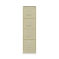 Office Filing Cabinets & Shelves | Alera 26123 15 in. x 22 in. x 52 in. Letter-Size Four-Drawer Economy Vertical File - Putty image number 0