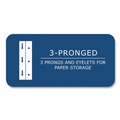 File Folders | Roaring Spring 54200 Accommodates (100) 11 in. x 8.5 in. Sheets Pocket Folder with Prongs - Randomly Assorted Colors (100/Carton) image number 1