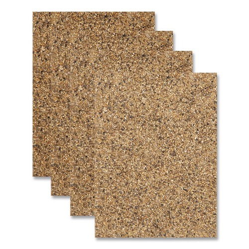Trash Cans | Rubbermaid Commercial FG400400ROCK Landmark Series 34.3 in. x 20.7 in. x 0.38 in. Stone Panels for 50 Gallon Containers - River Rock (4-Piece/Carton) image number 0