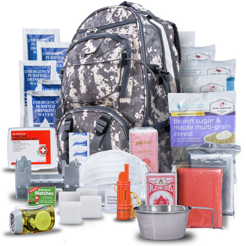 Emergency Response | Wise Company 01-622GSG(CAMO) 5-Day Survival Backpack - Camo image number 0