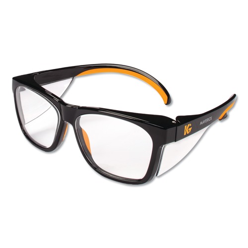 Eye Protection | Ansell 49312 Maverick Safety Glasses - Black/Orange Polycarbonate Frame (12/Box) image number 0