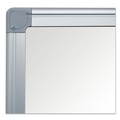 White Boards | MasterVision MA0507170 48 in. x 36 in. Value Lacquered Steel Magnetic Dry Erase Board - White Surface/Satin Aluminum Frame image number 2