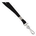 Office Jansan | Advantus 97126 36 in. Long Metal J-Hook Fastener Deluxe Lanyard - Black (100/Box) image number 1