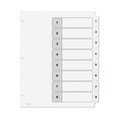 Office Jansan | Avery 11132 Ready Index 11 in. x 8.5 in. 8-Tab 1 to 8 Customizable TOC Dividers - Black and White (1-Set) image number 2
