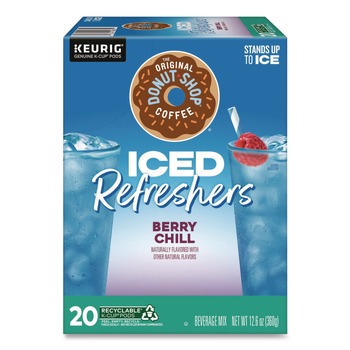 The Original Donut Shop ICED Refreshers K-Cup Pods - Berry Chill (20/Box)