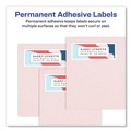 Office Jansan | Avery 06520 Easy Peel 0.66 in. x 1.75 in. Mailing Labels with Sure Feed Technology - Glossy Clear (60/Sheet, 10 Sheets/Pack) image number 6