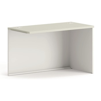 HON 38000 Series 48w x 24d x 29.5h Right Return Shell - Silver Mesh/Light Gray