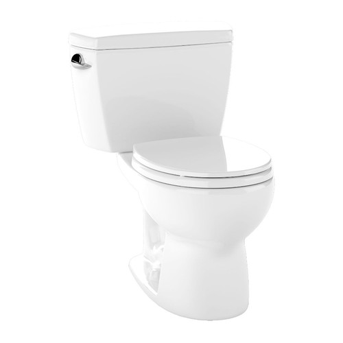 Toilets | TOTO CST743S#01 Drake Round Two Piece Toilet (Cotton White) image number 0