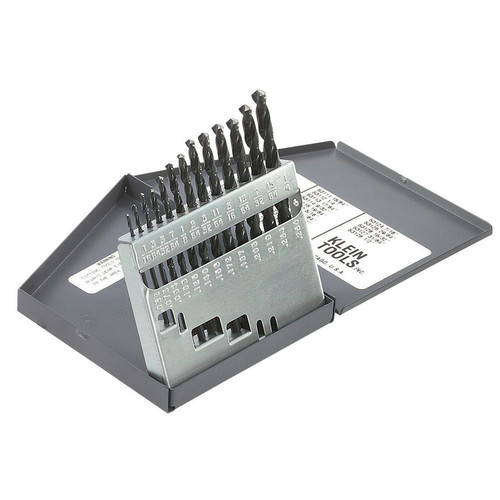 Bits and Bit Sets | Klein Tools 53002 13-Piece Regular-Point Drill-Bit Set image number 0