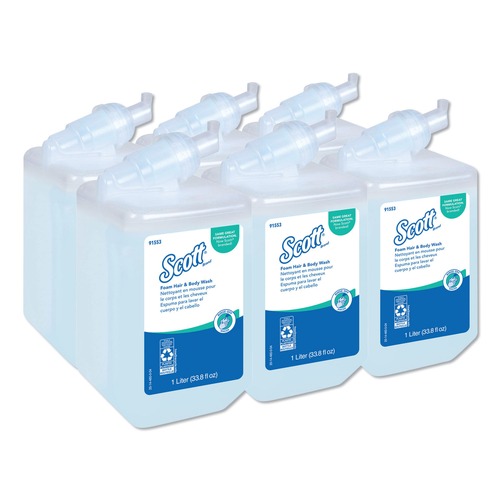 Hand Sanitizers | Scott 91553 1000 ml Pro Foam Hair and Body Wash Refill - Floral (6/Carton) image number 0