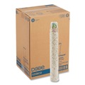 Labor Day Sale! Save $30 off $199! | Dixie 5338CD PerfecTouch 8 oz. Paper Hot Cups - Coffee Haze Design (50/Sleeve, 20 Sleeves/Carton) image number 0