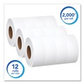 Cleaning & Janitorial Supplies | Scott 7223 Essential 3.55 in. x 2000 ft. Septic Safe JRT Jumbo Roll Bathroom Tissue - White (12 Rolls/Carton) image number 2