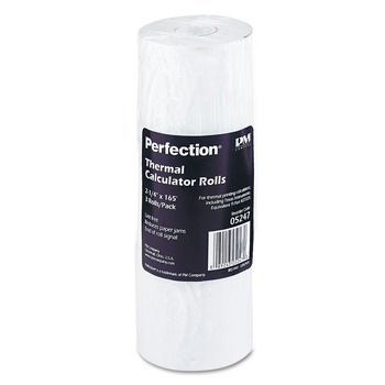 PM Company 2.25 in. x 165 ft. Direct Thermal Printing Thermal Paper Rolls - White (3/Pack)