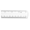 Office Jansan | Westcott 45016 6 in. Long Standard/Metric Transparent Shatter-Resistant Plastic Ruler - Clear image number 1