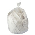 Trash Bags | Boardwalk H5645TCKR01 23 Gallon 0.9 mil 28 in. x 45 in. Perforated Roll Linear Low Density Can Liners - Clear (25 Bags/Roll, 8 Rolls/Carton) image number 2