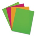Bulk Savings Pricing 1 | Pacon P104331 8.5 x 11 24 lb. Bond Weight Array Colored Bond Paper - Assorted Neon Colors (100/Pack) image number 3