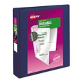  | Avery 17024 1.5 in. Capacity 11 in. x 8.5 in. 3 Ring Durable View Binder with DuraHinge and Slant Rings - Blue image number 0