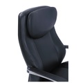Office Chairs | La-Z-Boy 48958 20.25 in. to 23.25 in. Seat Height Commercial 2000 High-Back Executive Chair Supports Up to 300 lbs. - Black Seat/Back, Silver Base image number 4