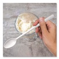 Cutlery | SOLO MSWD-0007 Soda Spoon Plastic Specialty Cutlery - White (1000/Carton) image number 4