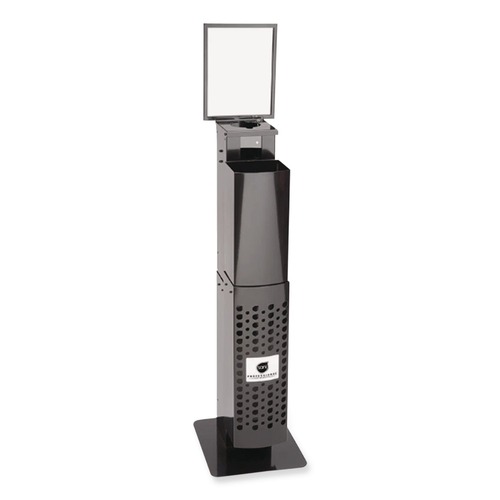 Paper & Dispensers | Sani Professional Q438FP 12 in. x 14.5 in. x 51.5 in. Pop-Up Floorstand - Black image number 0