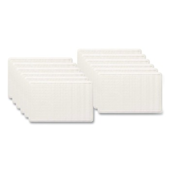 Rubbermaid Commercial Safti-Grip Latex-Free Vinyl Bath Mat 14 X 22.5 White (4/Carton)