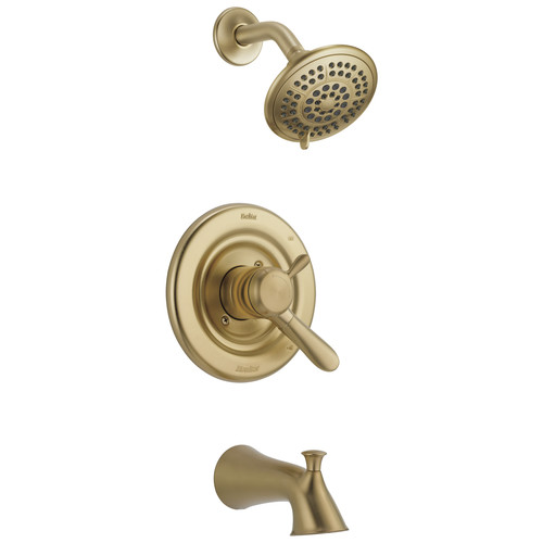 Bathtub & Shower Heads | Delta T17438-CZ Lahara Monitor 17 Series Tub and Shower Trim - Champagne Bronze image number 0