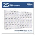 Cleaning & Janitorial Supplies | Kleenex 13254 9.4 in. x 12.4 in. Premiere Folded Towels - White (25/Carton) image number 2