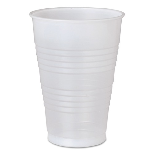 Cups and Lids | Dart Y16T 16 oz. High-Impact Polystyrene Cold Cups - Translucent (50/Pack) image number 0