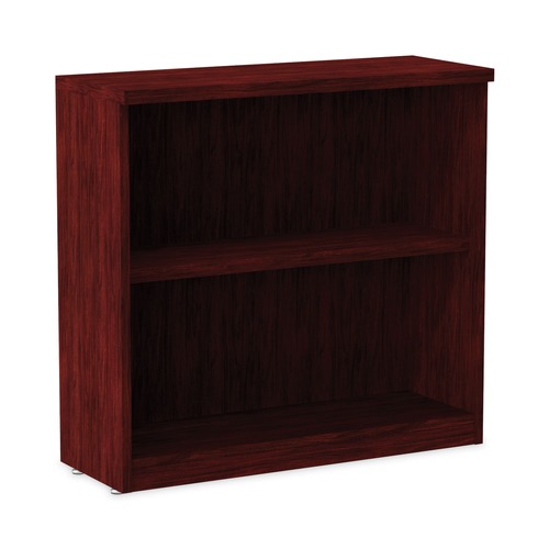  | Alera ALEVA633032MY 31.75 in. x 14 in. x 29.5 in. Valencia Series 2-Shelf Bookcase - Mahogany image number 0