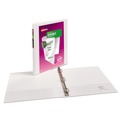 Office Jansan | Avery 17002 11 in. x 8.5 in. 0.5 in. Capacity 3-Rings Durable View Binder with DuraHinge and Slant Rings - White image number 1