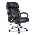  | Alera ALEMS4419 Maxxis Series 19.7 in. to 25 in. Seat Height Supports 500 lbs. Big/Tall Bonded Leather Chair - Black Seat/Back, Chrome Base image number 0