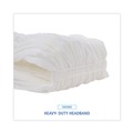 Just Launched | Boardwalk BWK8003 Enviro Clean Looped Mop Head With Tailband - Large, White (12/Carton) image number 6