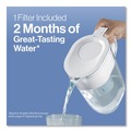 Food Service | Brita 36089CT 6-Cup Denali Water Filter Pitcher with 1 Standard Filter - White (2/Carton) image number 10