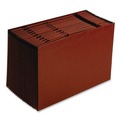  | Pendaflex ER19A 21 Sections 1/21-Cut Tabs Legal Size Earthwise Recycled Indexed Expanding File - Red Fiber image number 1