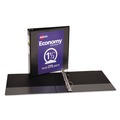 Office Jansan | Avery 05725 Economy 1.5 in. Capacity 11 in. x 8.5 in. View Binder with 3 Round Rings - Black image number 1