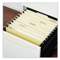 Office Jansan | Universal UNV14119EE 1/5-Cut Tab Deluxe Bright Color Tab Hanging File Folders - Letter Size, Yellow (25/Box) image number 3