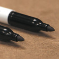 Markers | Klein Tools 98554 Fine Point Permanent Markers - Black (2/Pack) image number 3