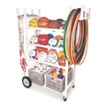 Utility Carts | Champion Sports TWCART 19 in. x 53 in. x 58 in. 176 lb Capacity High Impact All-Terrain Heavy-Duty Cart - White image number 3
